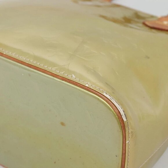 LOUIS VUITTON Monogram Vernis Houston Hand Bag Gris M91053 LV Auth ep9001 - Picture 4 of 16